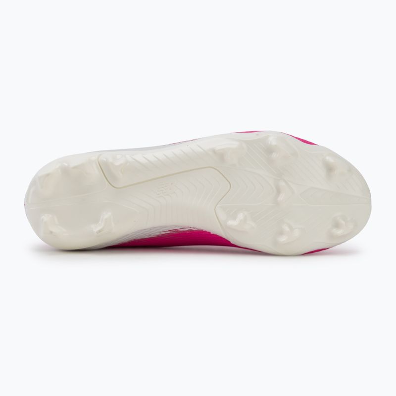 Buty piłkarskie dziecięce New Balance Furon Team V8 FG pink heat/sea salt/gold metallic 4