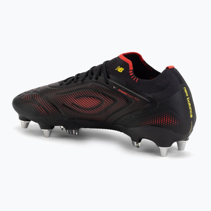 Buty piłkarskie New Balance Tekela Elite Low V5 SG black 100/punch yellow/fire cracker 3