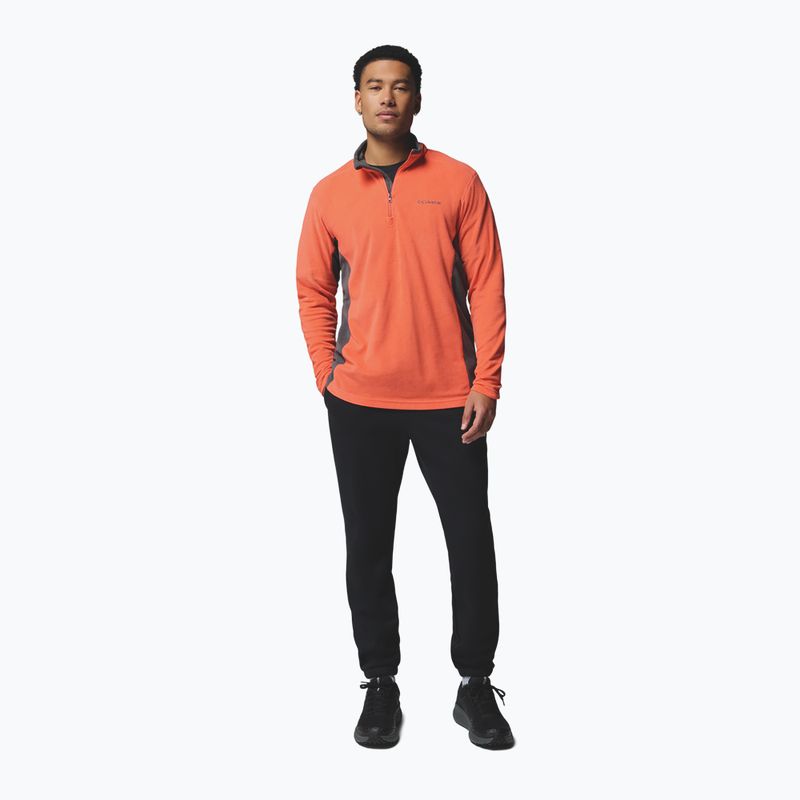 Bluza polarowa męska Columbia Klamath Range II HZ zing/shark 2