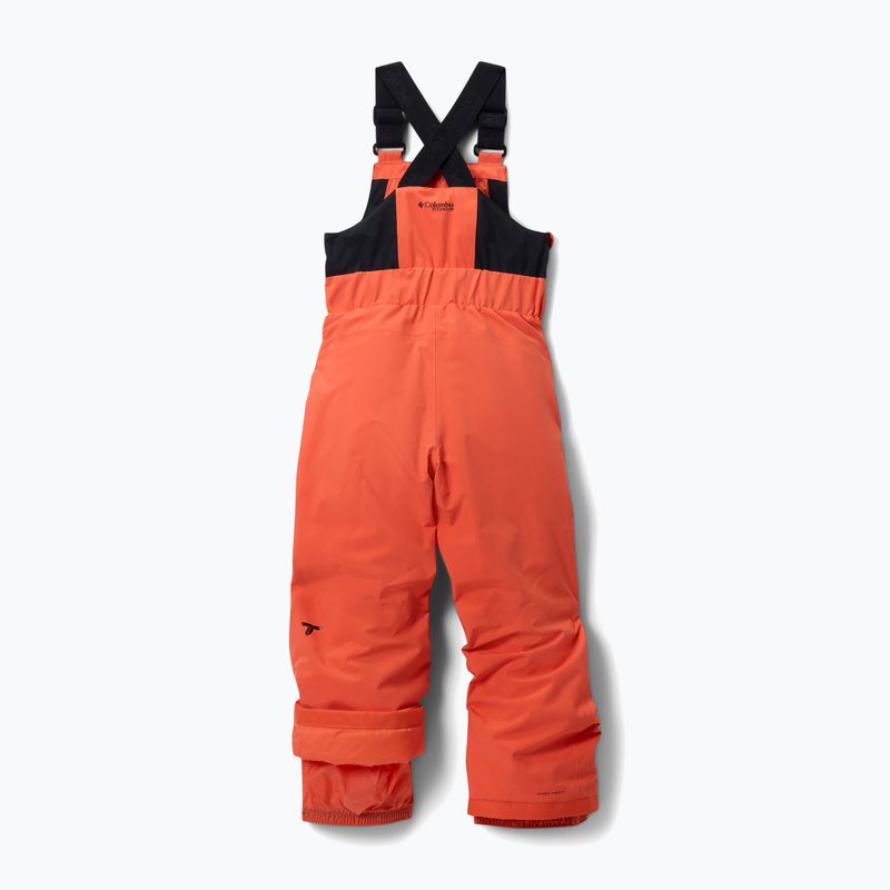 Spodnie narciarskie dziecięce Columbia Holcomb Grove Bib zing/black 2