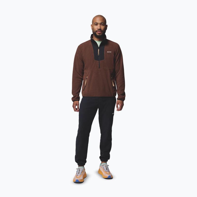 Bluza męska Columbia Sequoia Grove Half Zip Fleece tobacco/black 2