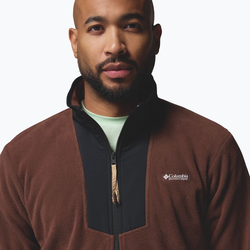 Bluza męska Columbia Sequoia Grove Half Zip Fleece tobacco/black 5