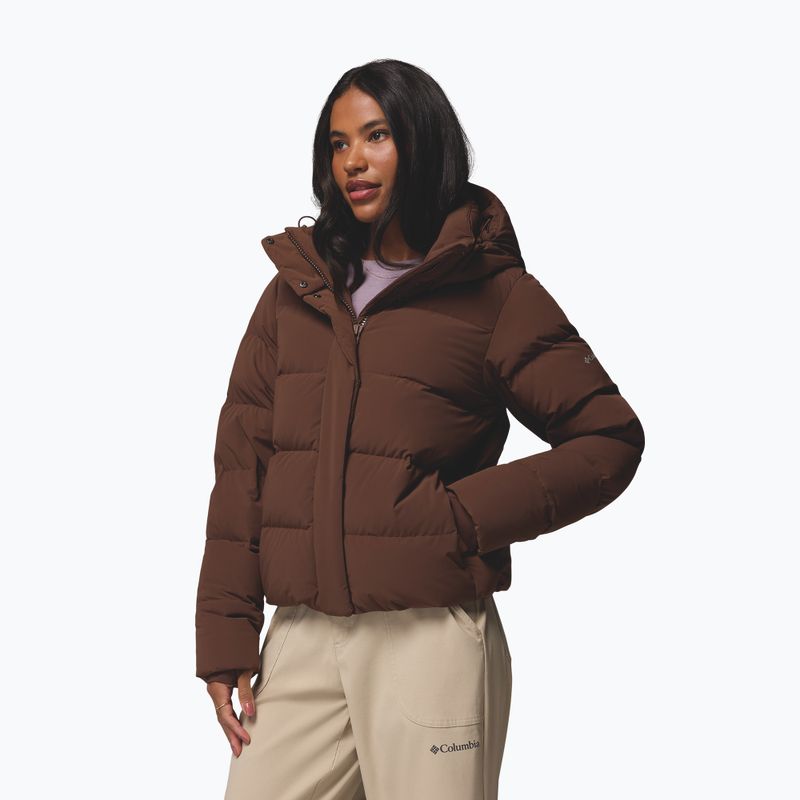 Kurtka puchowa damska Columbia Amaze Puff Hooded tobacco 4