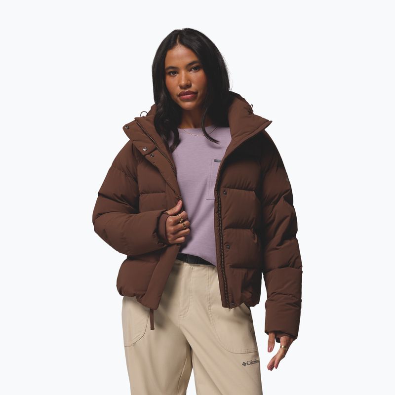 Kurtka puchowa damska Columbia Amaze Puff Hooded tobacco 6