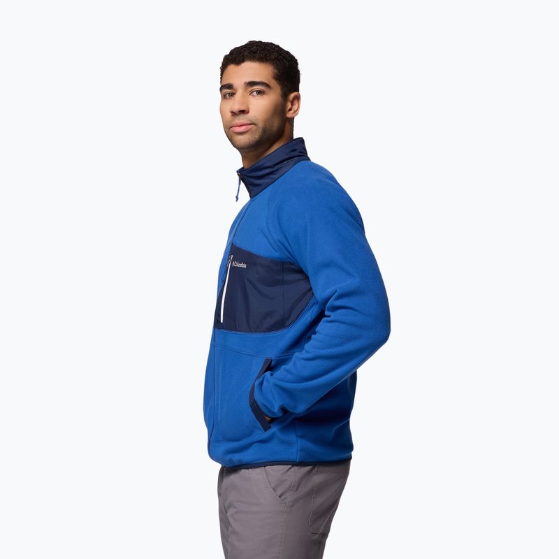 Bluza polarowa męska Columbia Fast Trek Overlay Full Zip mt blue/coll navy 4