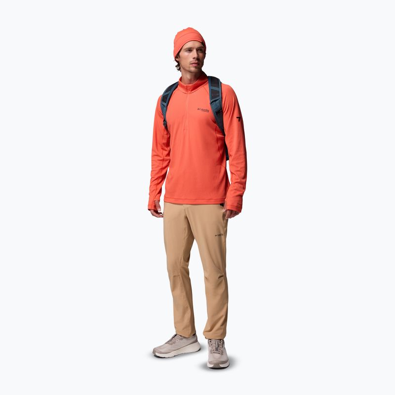 Bluza trekkingowa męska Columbia DriVenture Half Zip zing/white 2