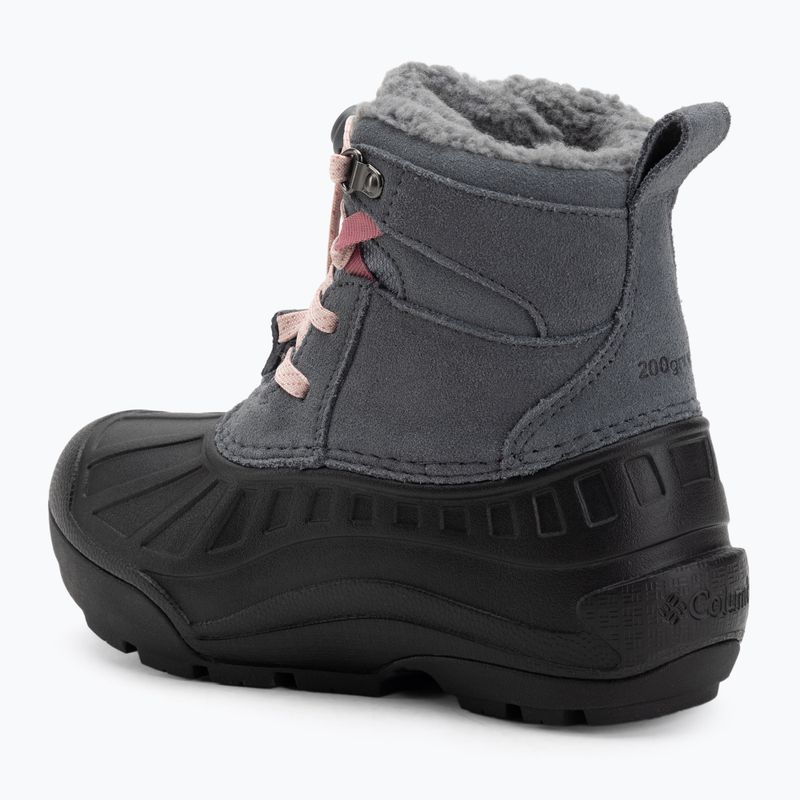 Śniegowce dziecięce Columbia Youth Powderbug Alpine graphite/pink haze 3