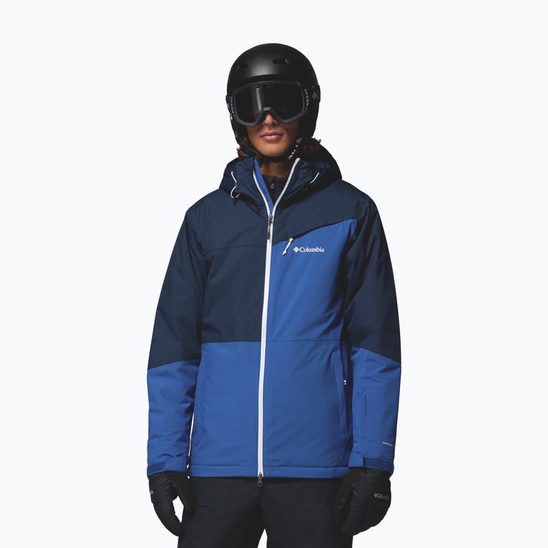 Kurtka narciarska męska Columbia Iceberg Point II mountain blue/collegiate navy