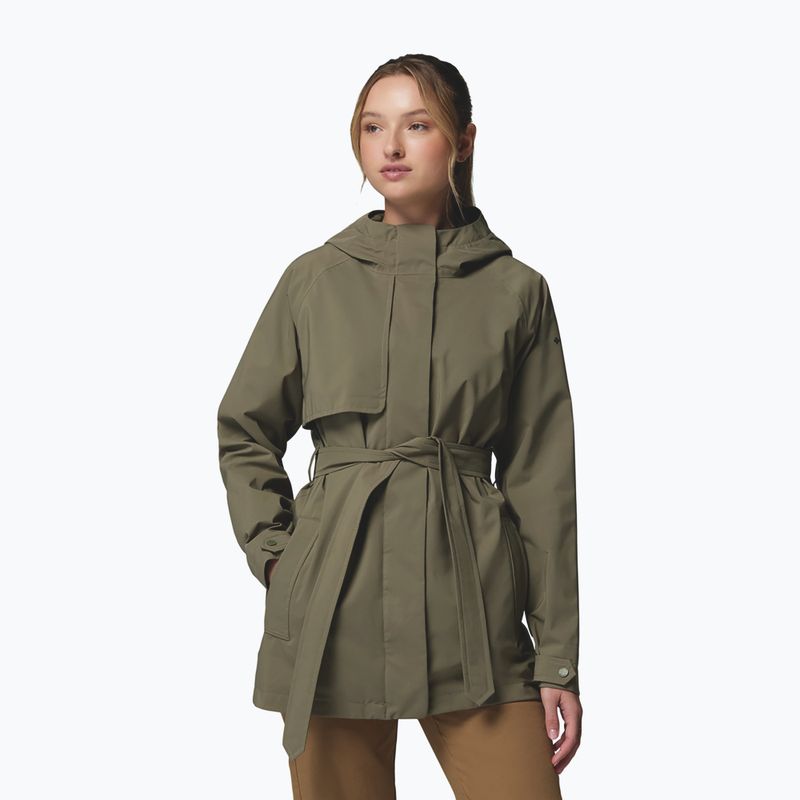 Kurtka przeciwwiatrowa damska Columbia Altbound II stone green 5
