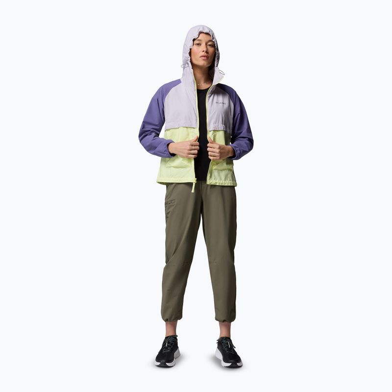 Kurtka przeciwwiatrowa damska Columbia Spire Valley Windbreaker citron haze/lavender pearl/stormwatch 2