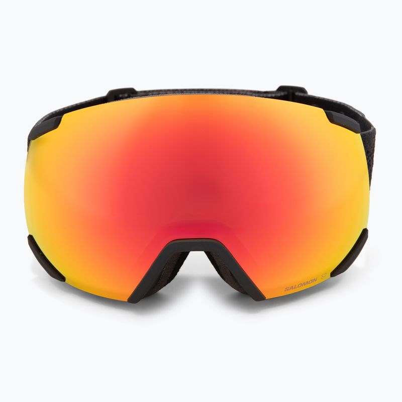 Gogle narciarskie dziecięce Salomon Radium black/mi mid red 2