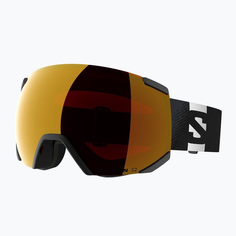 Gogle narciarskie dziecięce Salomon Radium black/mi mid red 5