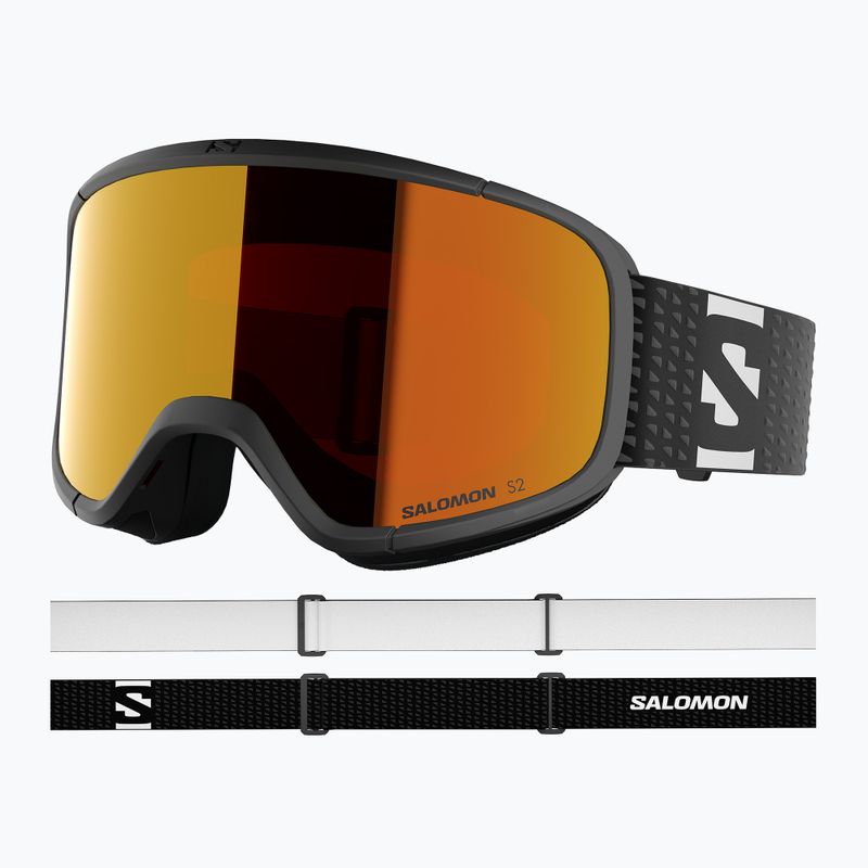 Gogle narciarskie Salomon Aksium 2.0 black/ml mid red 5