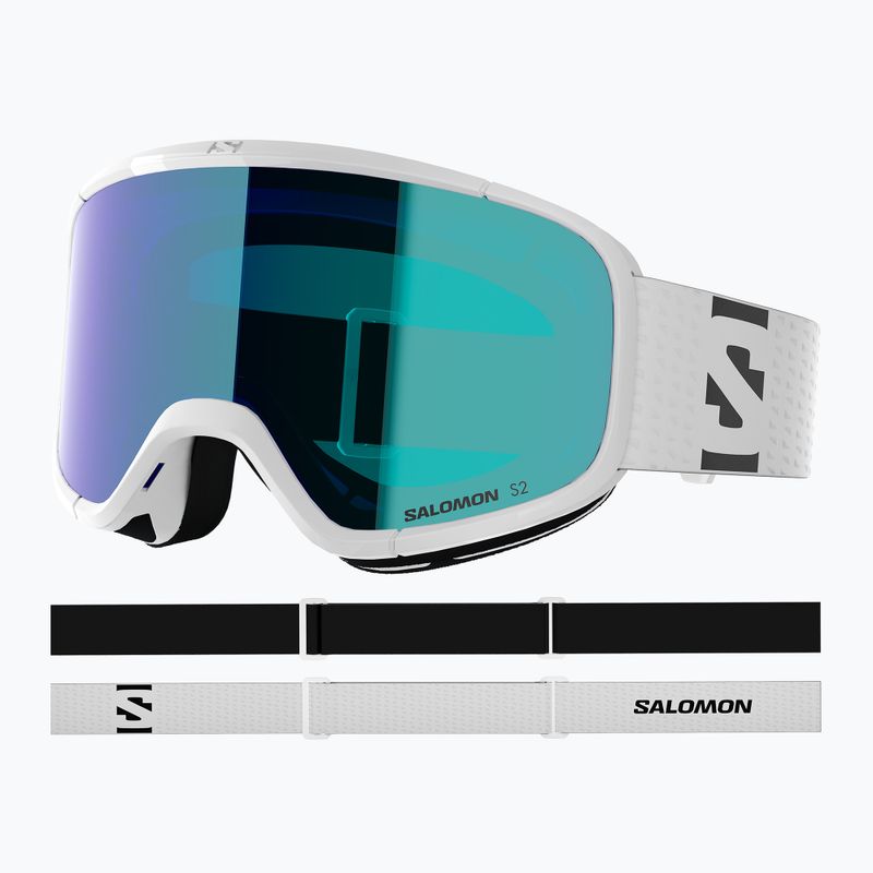 Gogle narciarskie Salomon Aksium 2.0 white/ml mid blue 5