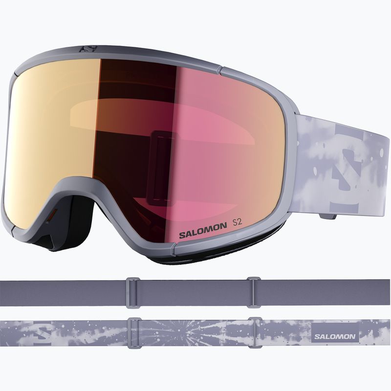 Gogle narciarskie Salomon Aksium 2.0 S2 blue granite/ml ruby 2