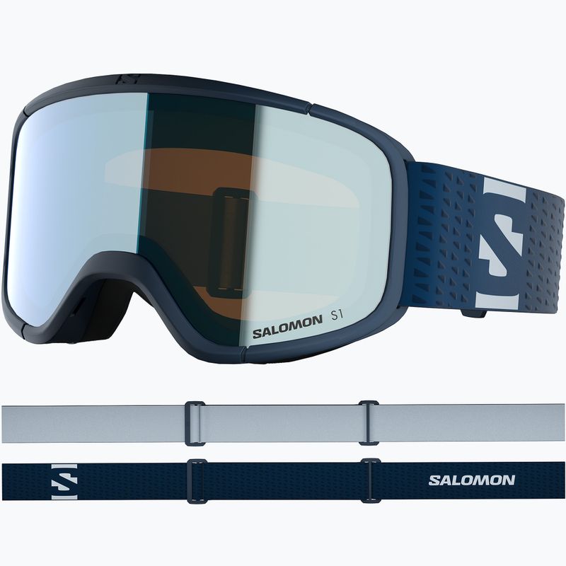 Gogle narciarskie Salomon Aksium 2.0 S S1 dress blue/ml light blue 2