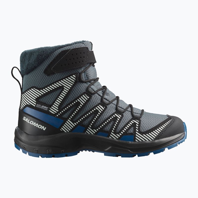 Buty turystyczne dziecięce Salomon XA Pro V8 Winter Waterproof turbulence/black/dark blue 8