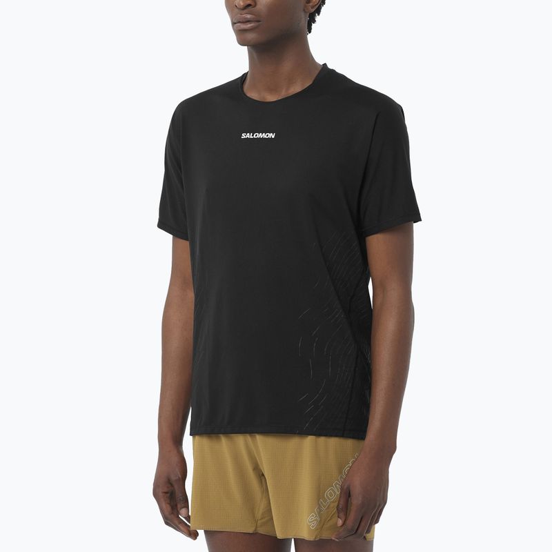 Koszulka do biegania męska Salomon Sense Aero GFX deep black