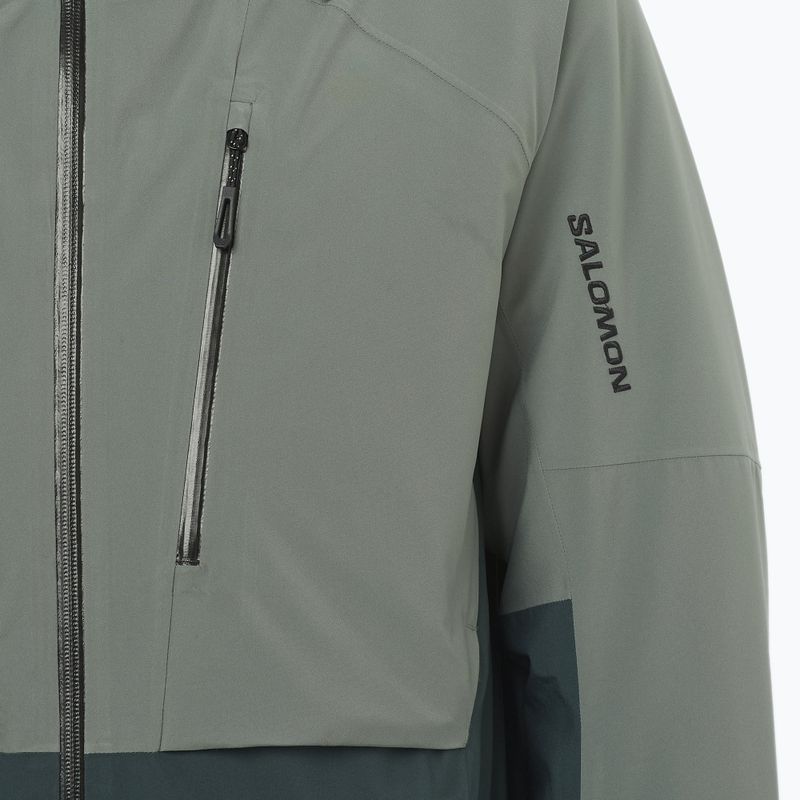 Kurtka narciarska męska Salomon Brilliant 2.0 sedona sage/green 4