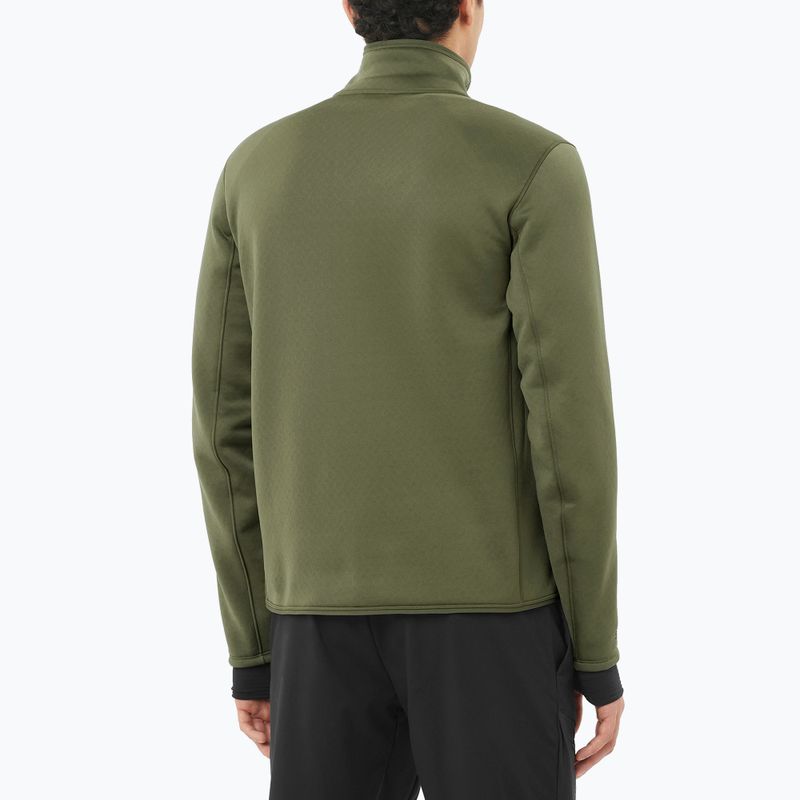Bluza męska Salomon Outline Warm Fleece Full Zip grape leaf 2