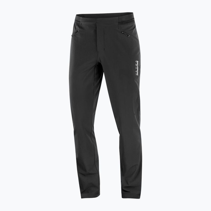 Spodnie do biegania męskie Salomon Ultra deep black 5