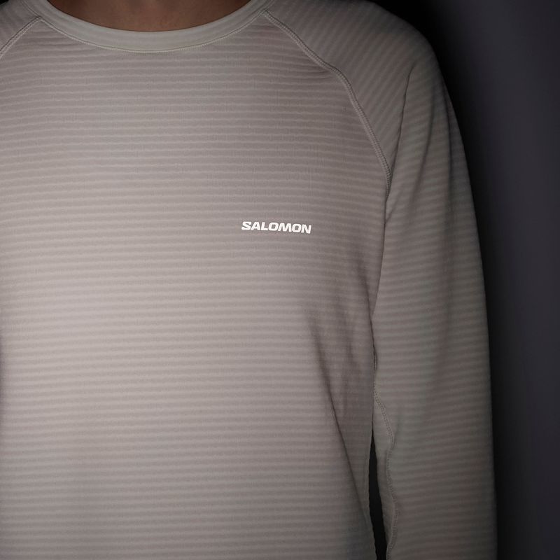 Bluza polarowa damska Salomon Essential Lightwarm whisper white 5