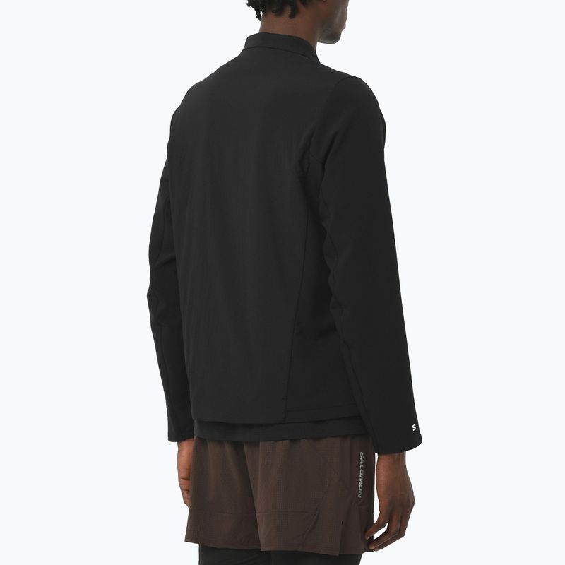 Bluza do biegania męska Salomon Mountain Flex Hybrid deep black 2