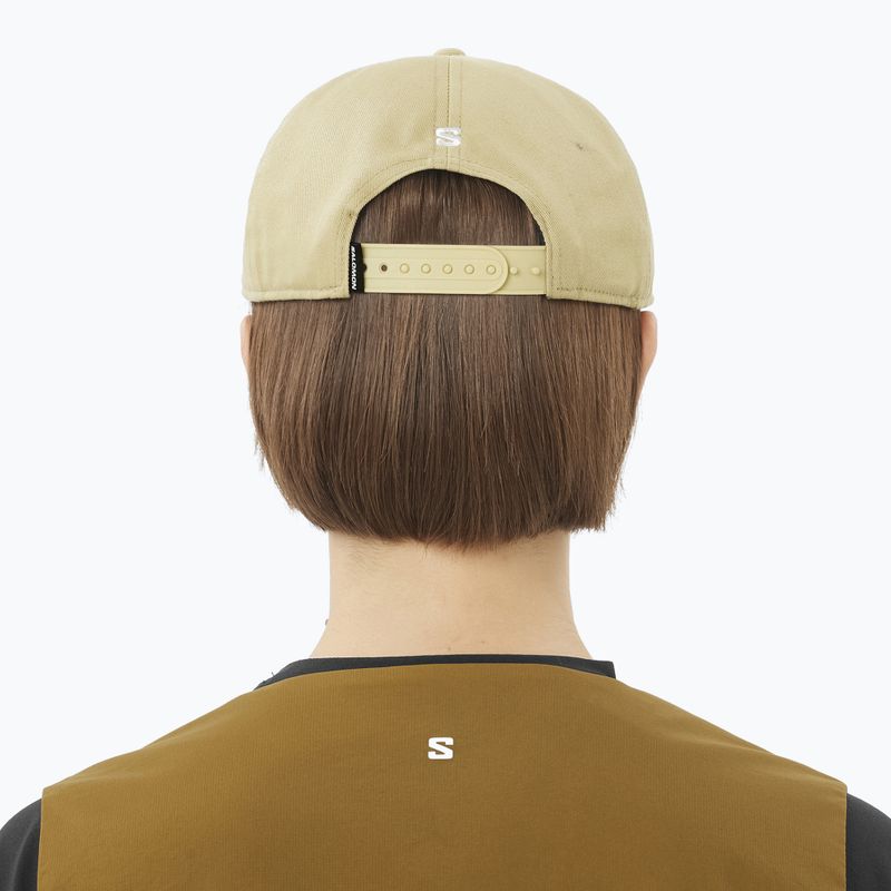 Czapka z daszkiem Salomon Logo Flat gray green 3
