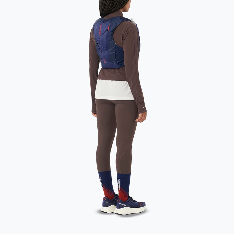 Skarpety Salomon Gravel Crew deep blue/haute red 3