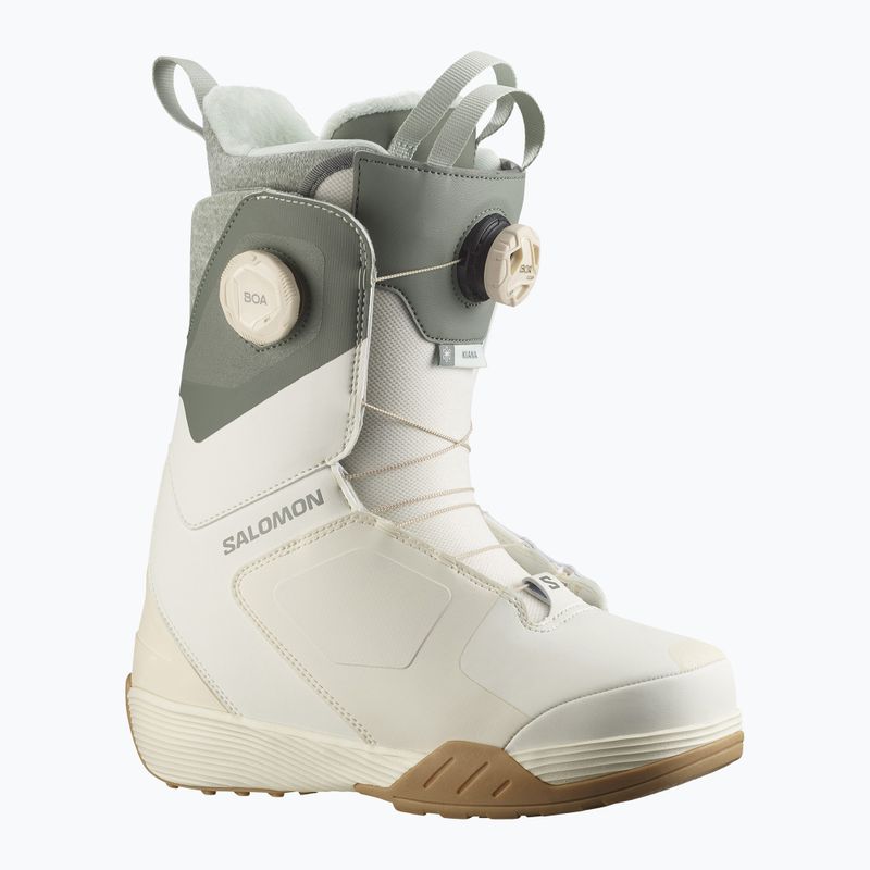 Buty snowboardowe damskie Salomon Kiana Dual Boa W vanillaice/agave green/clearly aqua 6