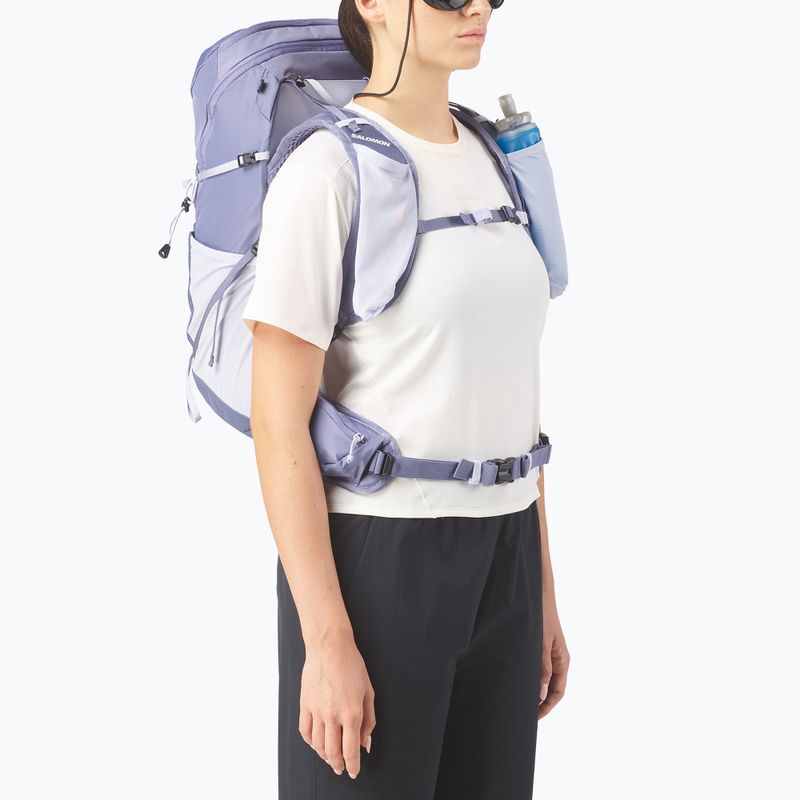 Plecak turystyczny damski Salomon Aerotrek 28 l heron/cosmic sky/white 4
