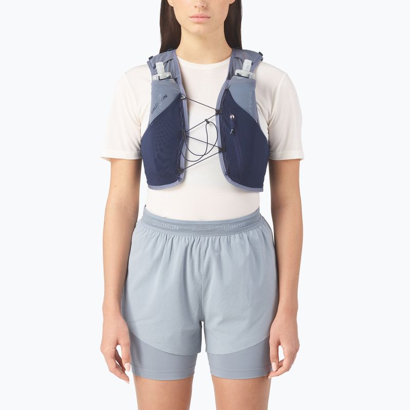 Kamizelka do biegania Salomon ADV SKIN 5 Gradient Set maritime blue/gray 3