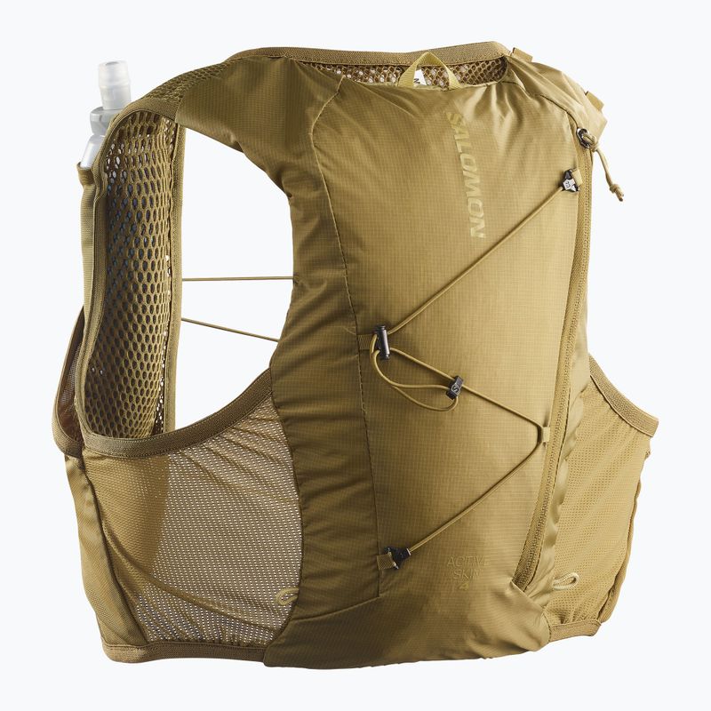 Kamizelka do biegania Salomon Active Skin 4 Set brilliant olive/willow 2