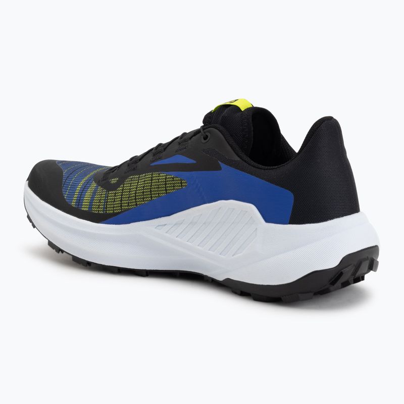 Buty do biegania męskie Salomon Genesis black/acid lime/bluing 3