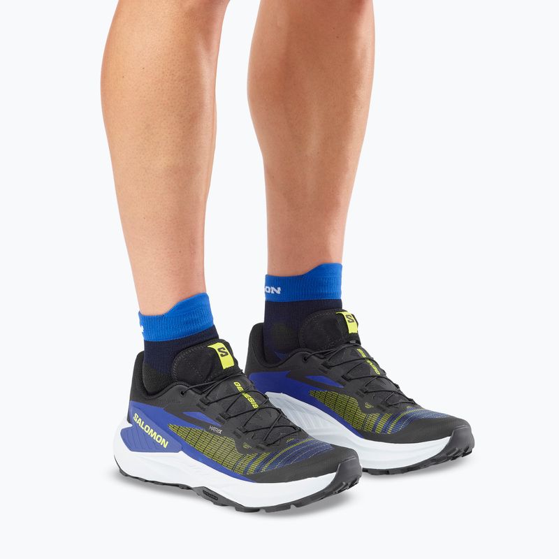Buty do biegania męskie Salomon Genesis black/acid lime/bluing 8