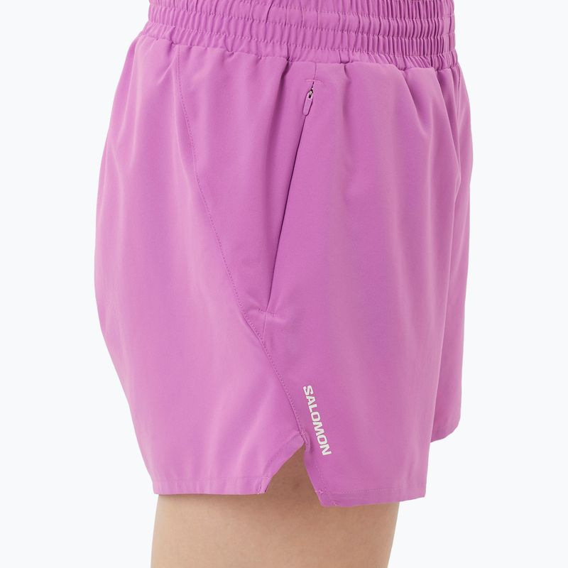 Spodenki do biegania damskie Salomon SHAKEout Core 4" iris orchid 4