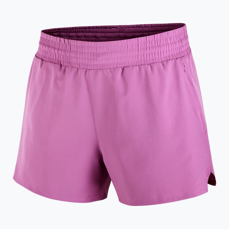 Spodenki do biegania damskie Salomon SHAKEout Core 4" iris orchid 5