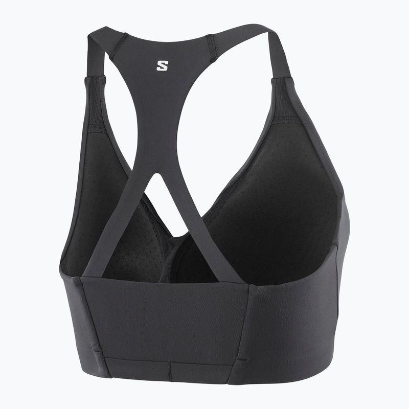 Biustonosz treningowy Salomon Shakeout Bliss deep black 2