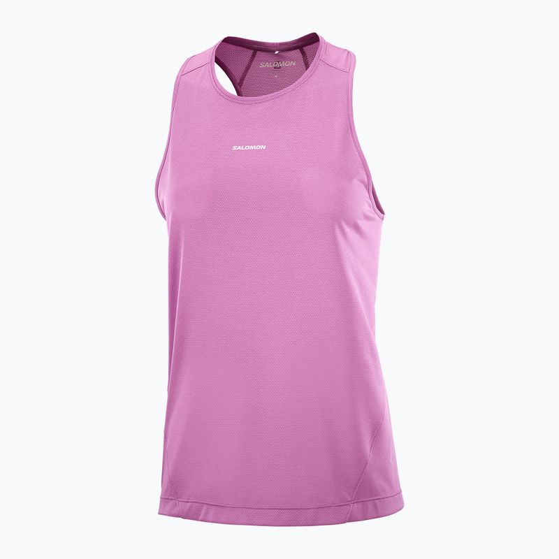 Koszulka do biegania damska Salomon Shakeout Core Tank iris orchid 3