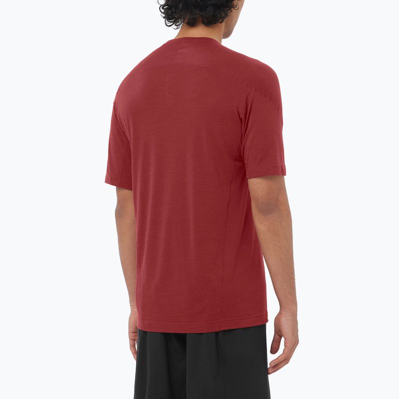 Koszulka do biegania męska Salomon Ultra Tee syrah 2