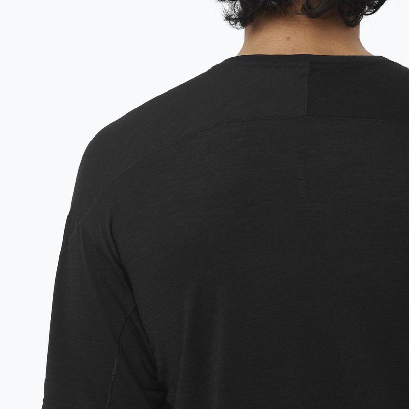 Koszulka do biegania męska Salomon Ultra Tee deep black 4