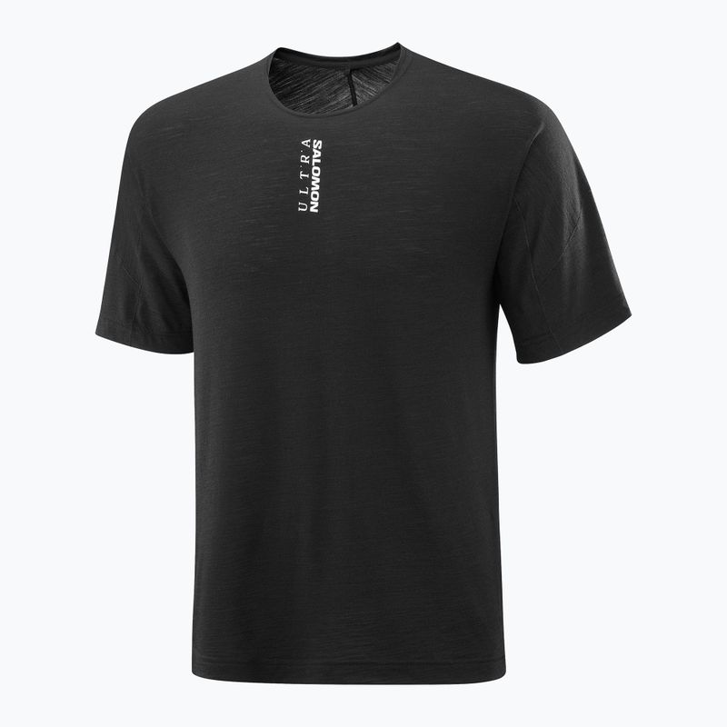 Koszulka do biegania męska Salomon Ultra Tee deep black 5