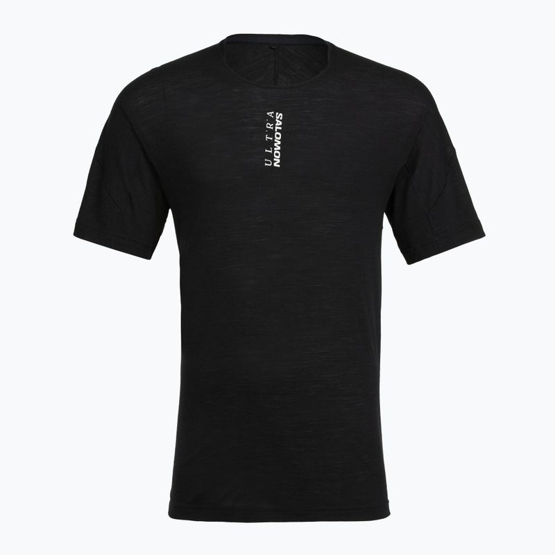 Koszulka do biegania męska Salomon Ultra Tee deep black 5