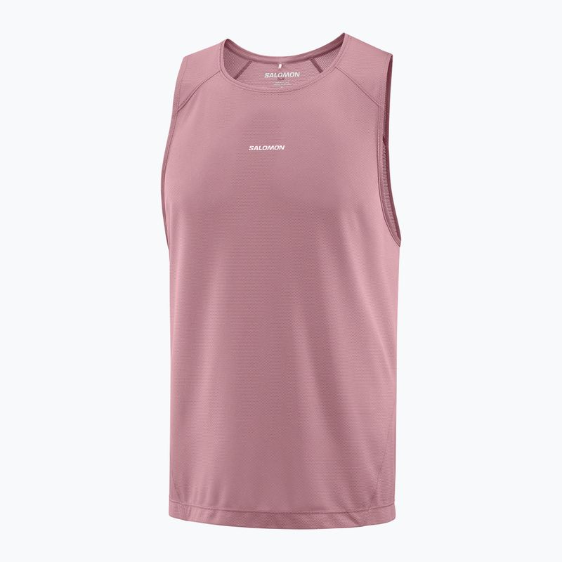 Koszulka do biegania męska Salomon Shakeout Core Tank dusky orchid 3