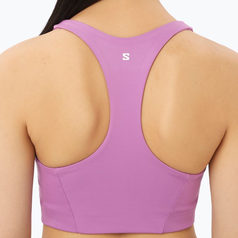 Biustonosz treningowy Salomon SHAKEout Core iris orchid 5