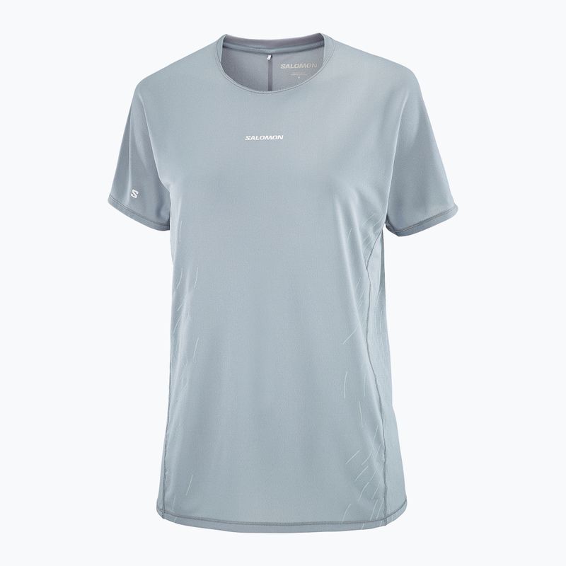 Koszulka do biegania damska Salomon Sense Aero SS Tee GFX trade winds 4