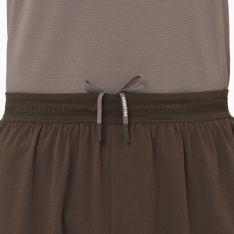 Spodenki do biegania męskie Salomon Sense Aero 7" coffee bean 3