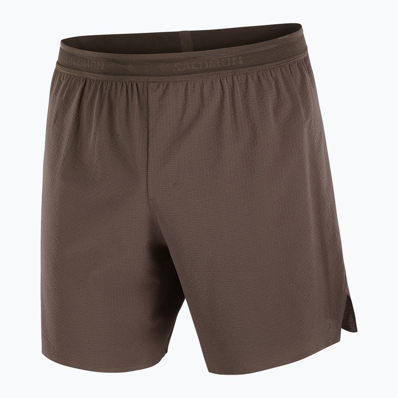 Spodenki do biegania męskie Salomon Sense Aero 7" coffee bean 5