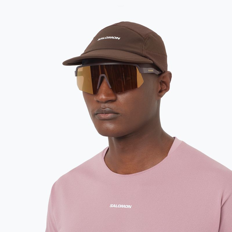 Czapka z daszkiem Salomon Sense Aero coffee bean 4