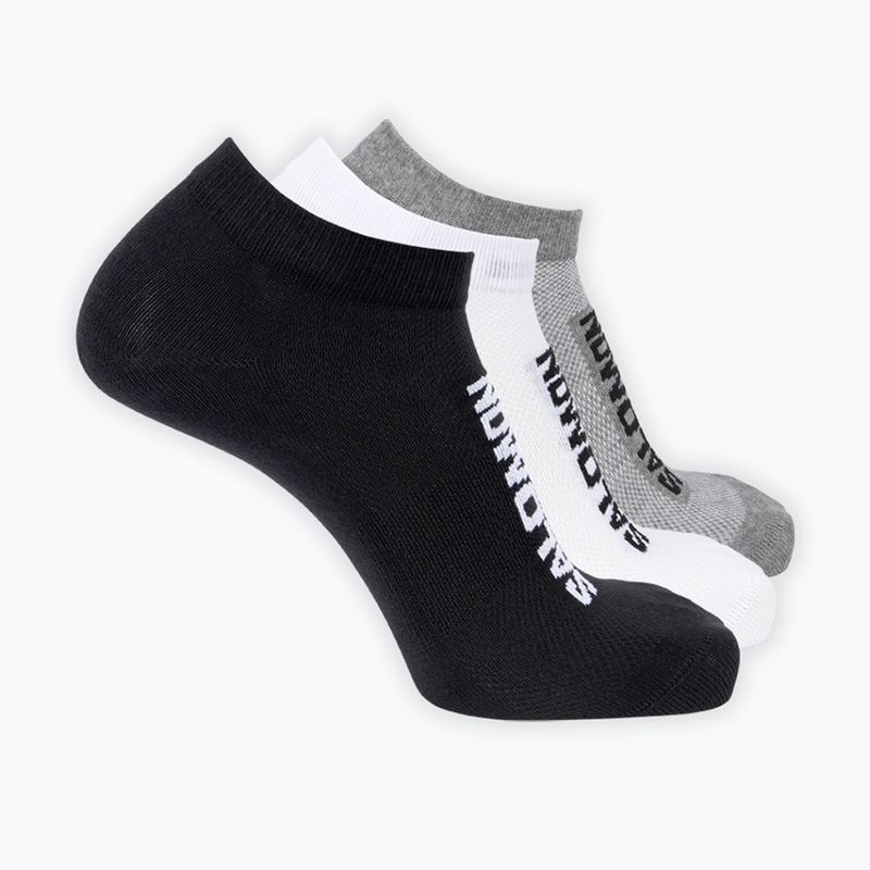 Skarpety Salomon Everyday Lite Low 3 pary black/white/frost gray